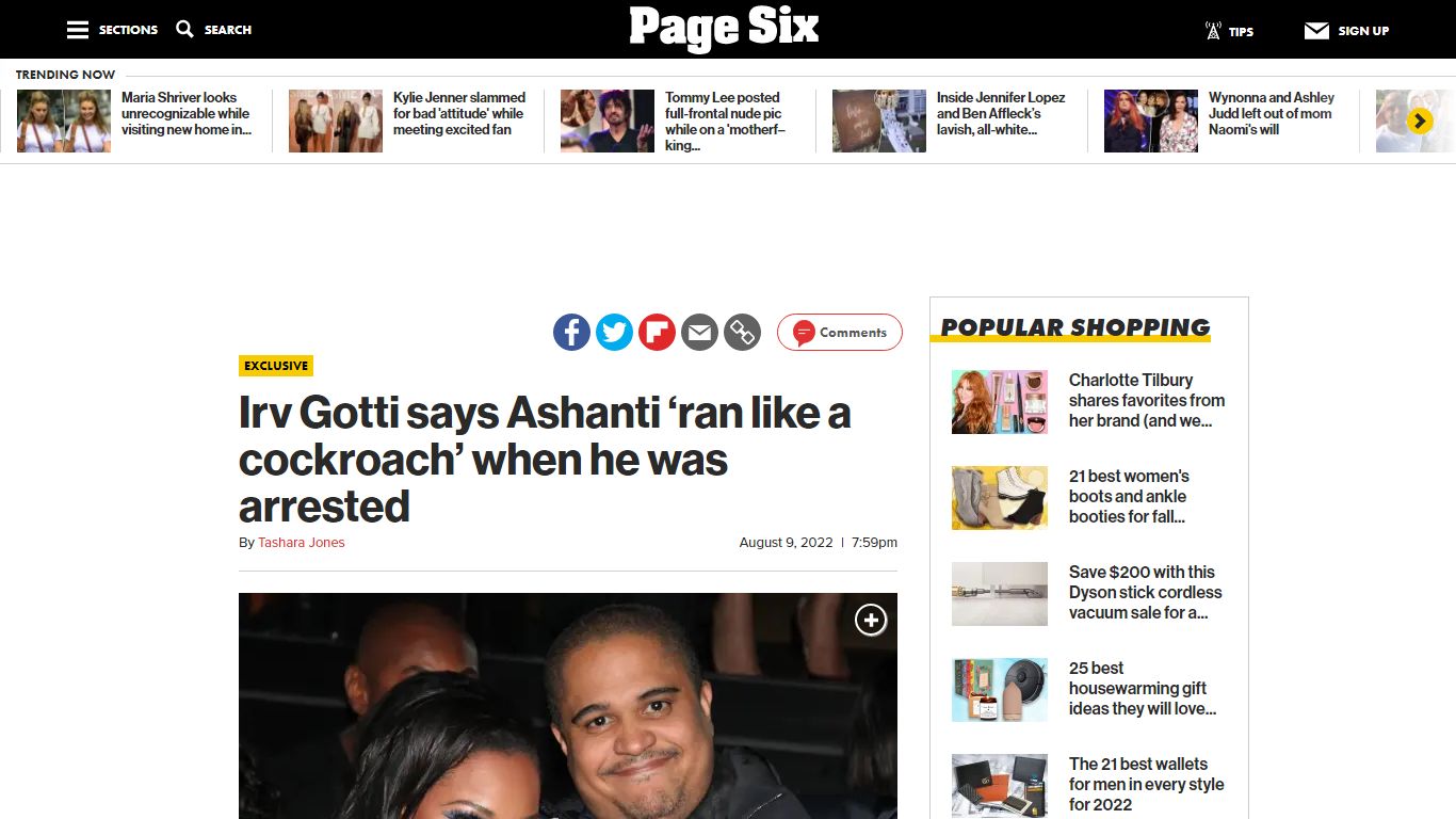 Irv Gotti says Ashanti 'ran' when he was arrested